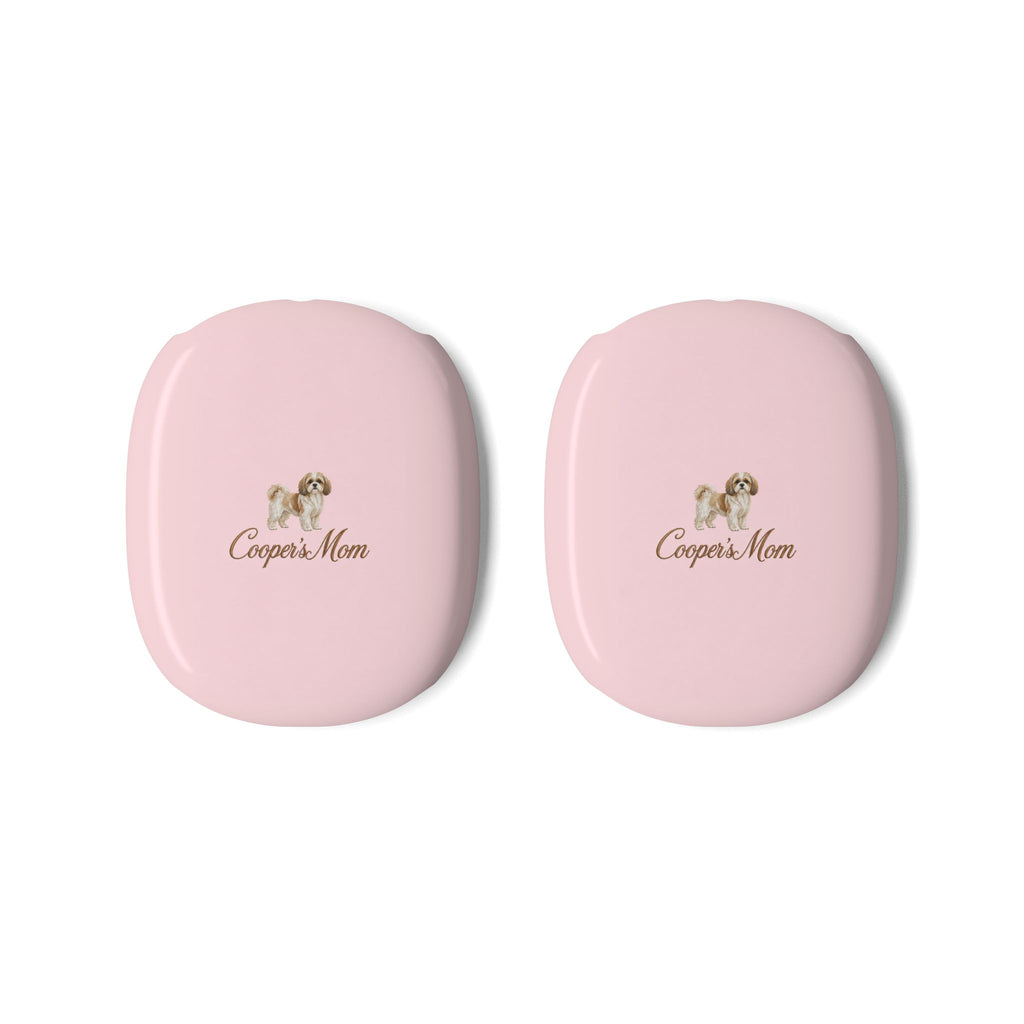 PERSONALIZED PINK SHIH TZU DOG MOM CUSTOM NAME AIRPODS MAX CASE COVERS