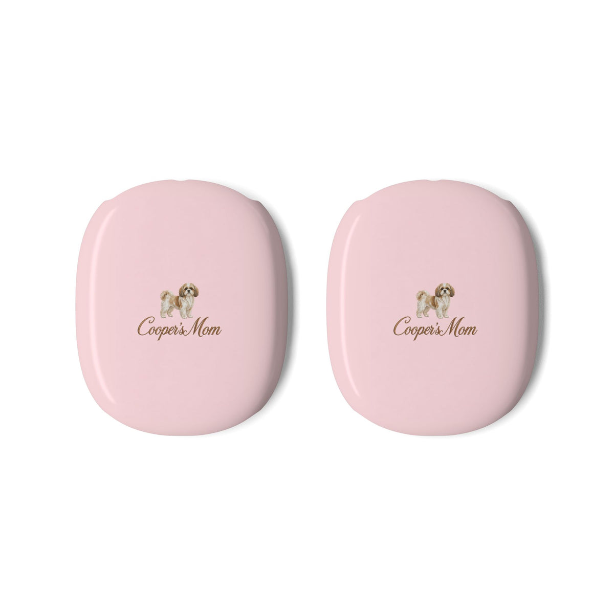 PERSONALIZED PINK SHIH TZU DOG MOM CUSTOM NAME AIRPODS MAX CASE COVERS