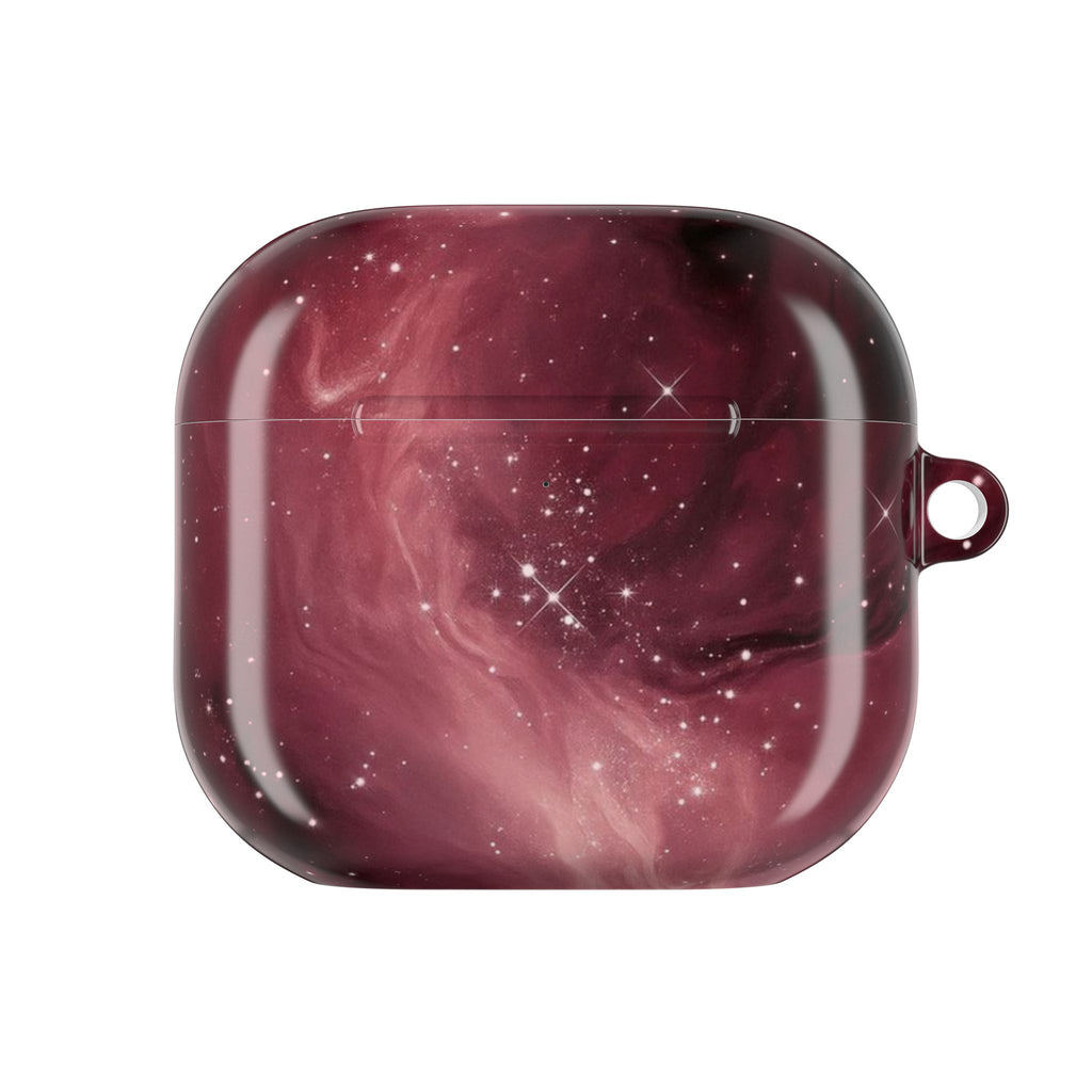 BURGUNDY GALAXY WAY AIRPOD CASE