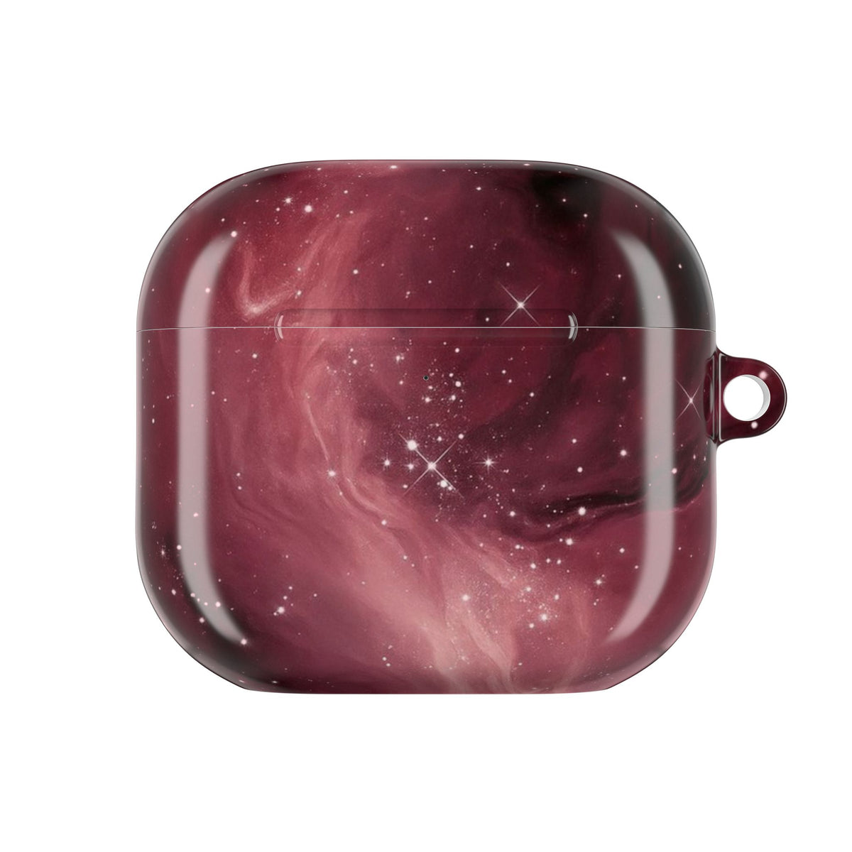 BURGUNDY GALAXY WAY AIRPOD CASE