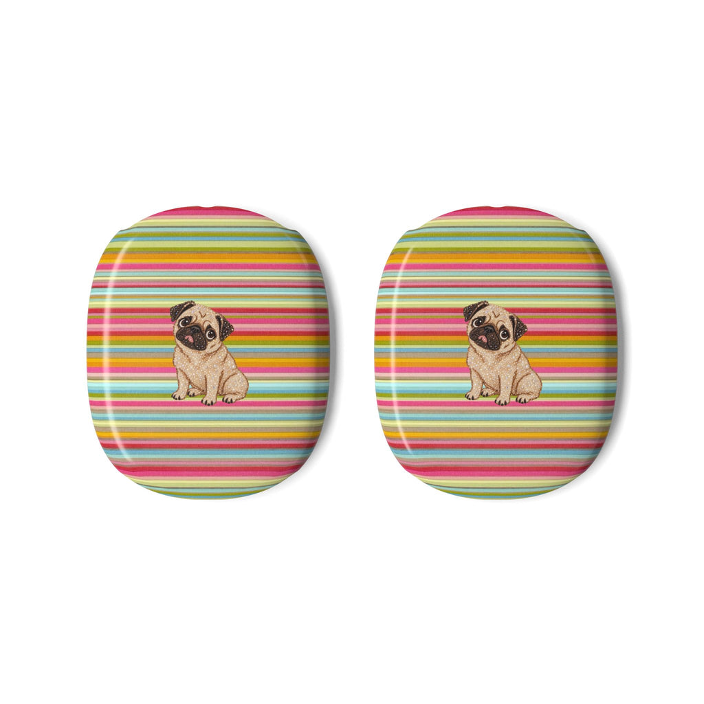 JET SET STRIPES PUG PUPPY AIRPODS MAX CASE COVERS