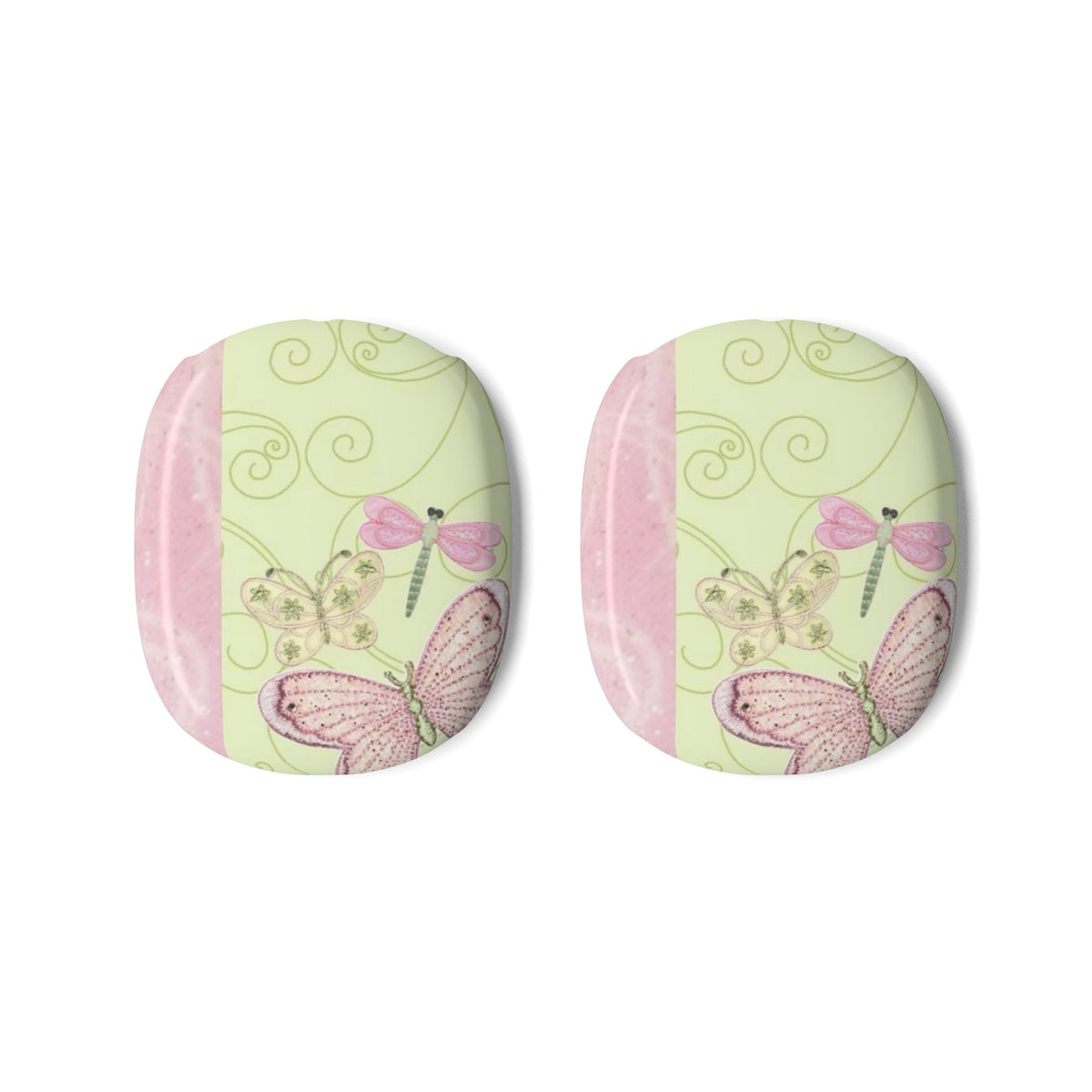 YELLOW & PINK WHIMSY DRAGONFLY AIRPODS MAX CASE COVERS