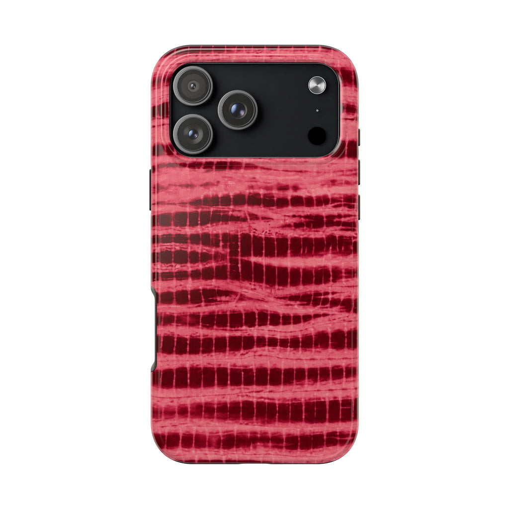 CHERRY RED BURGUNDY COASTAL WASH PHONE CASE