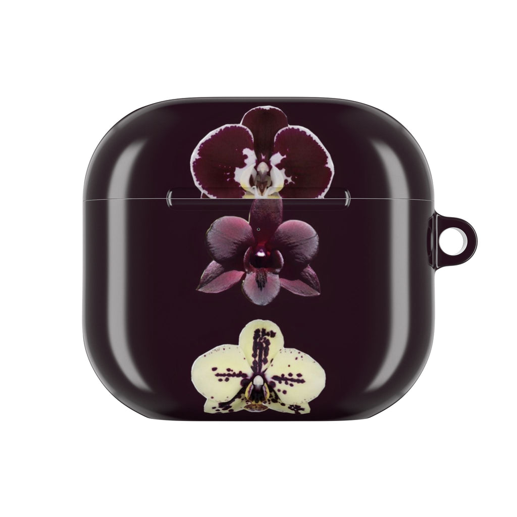 DARK PLUM FALL FLORAL AIRPOD CASE