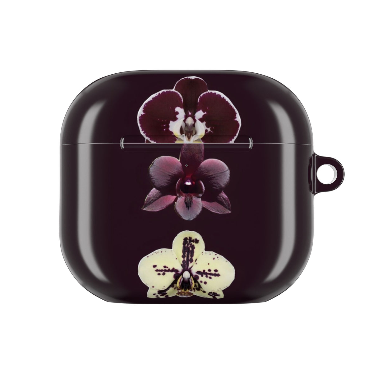 DARK PLUM FALL FLORAL AIRPOD CASE