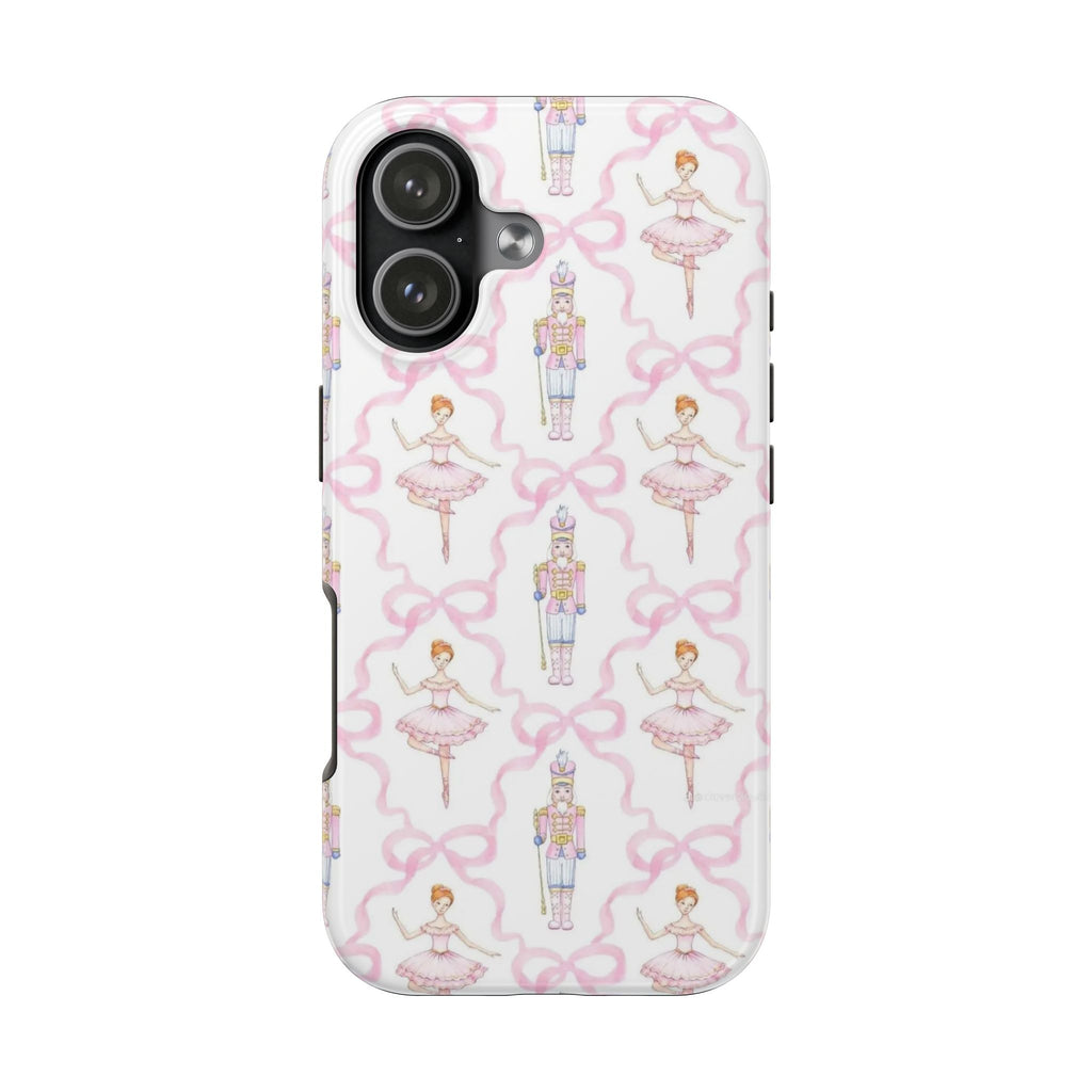 PINK BALLET NUTCRACKER BOW PHONE CASE