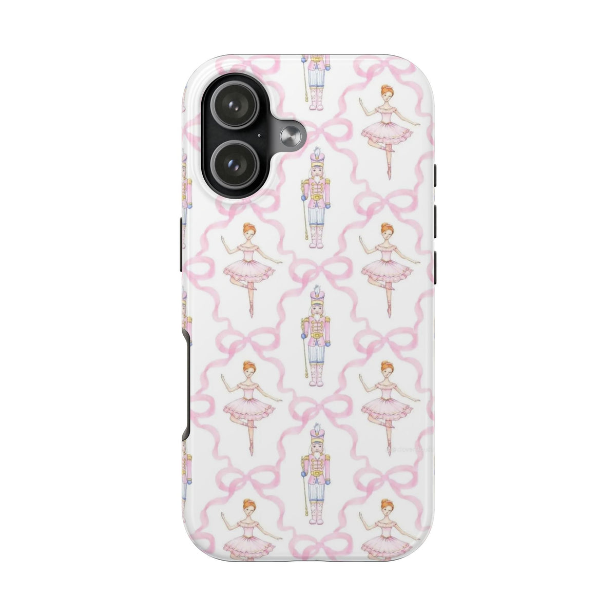 PINK BALLET NUTCRACKER BOW PHONE CASE