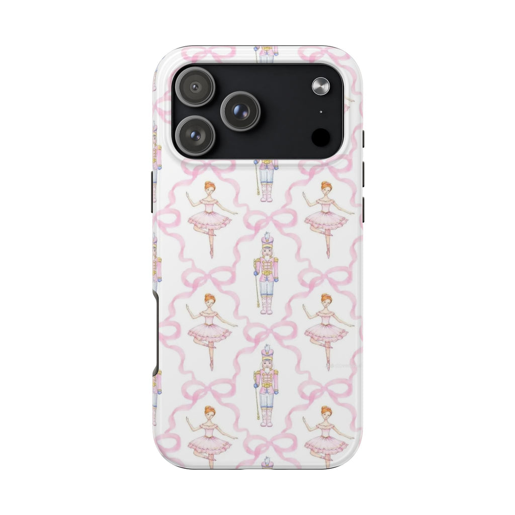 PINK BALLET NUTCRACKER BOW PHONE CASE
