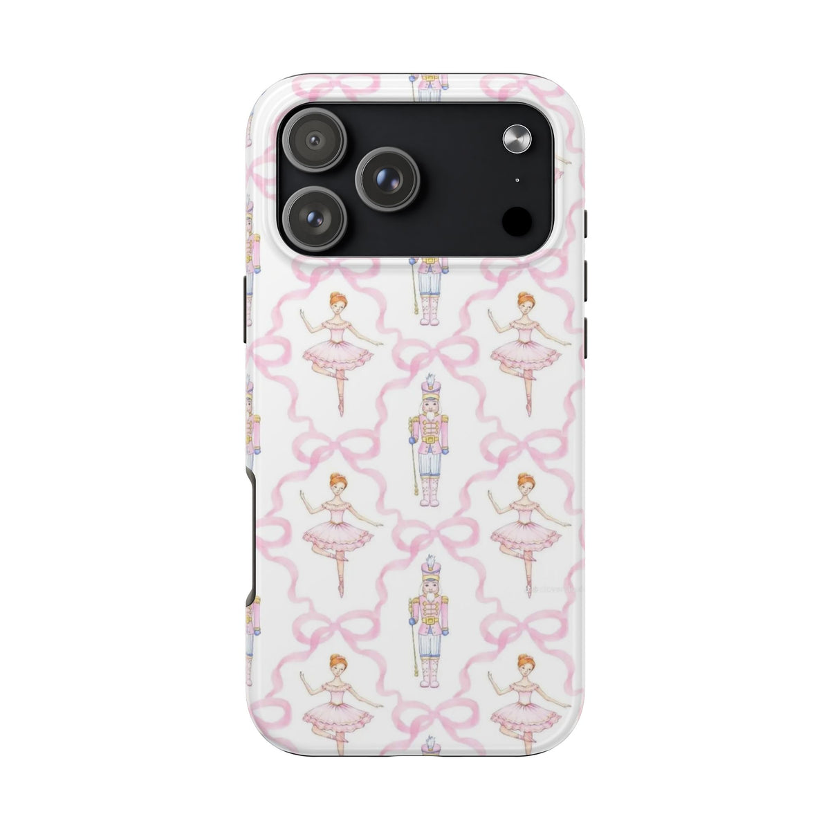 PINK BALLET NUTCRACKER BOW PHONE CASE