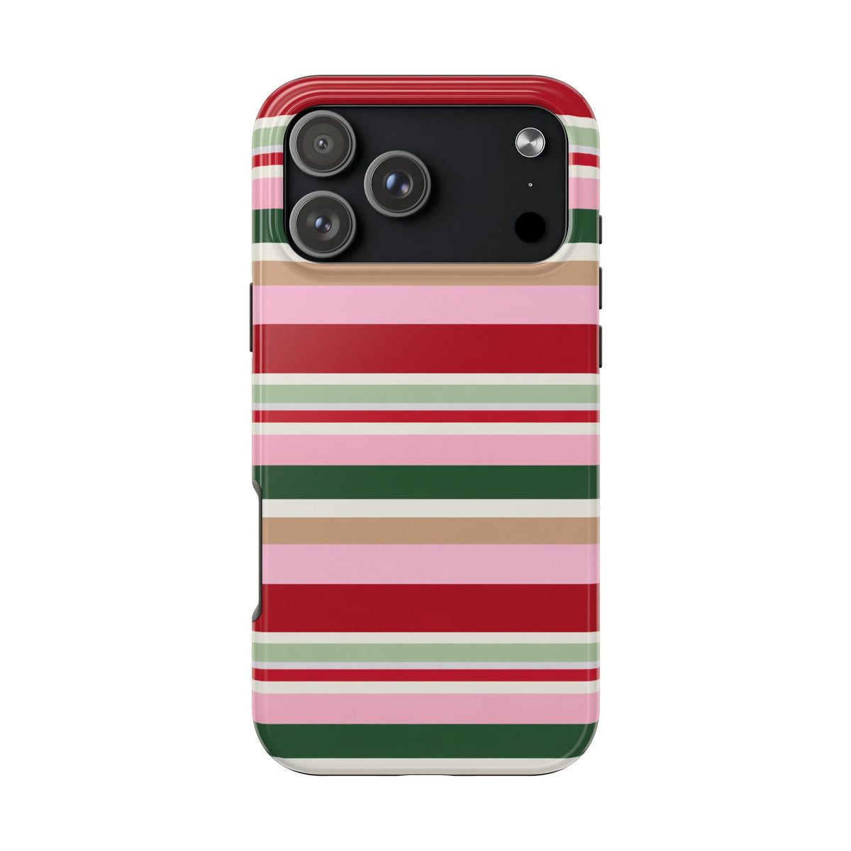 CHRISTMAS CANDY STRIPES PHONE CASE