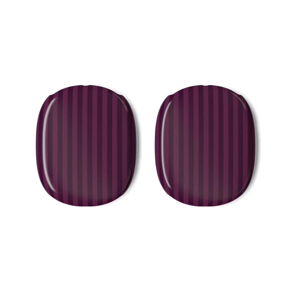 BURGUNDY 18 PRO EDITION STRIPED AIRPODS MAX CASE COVERS