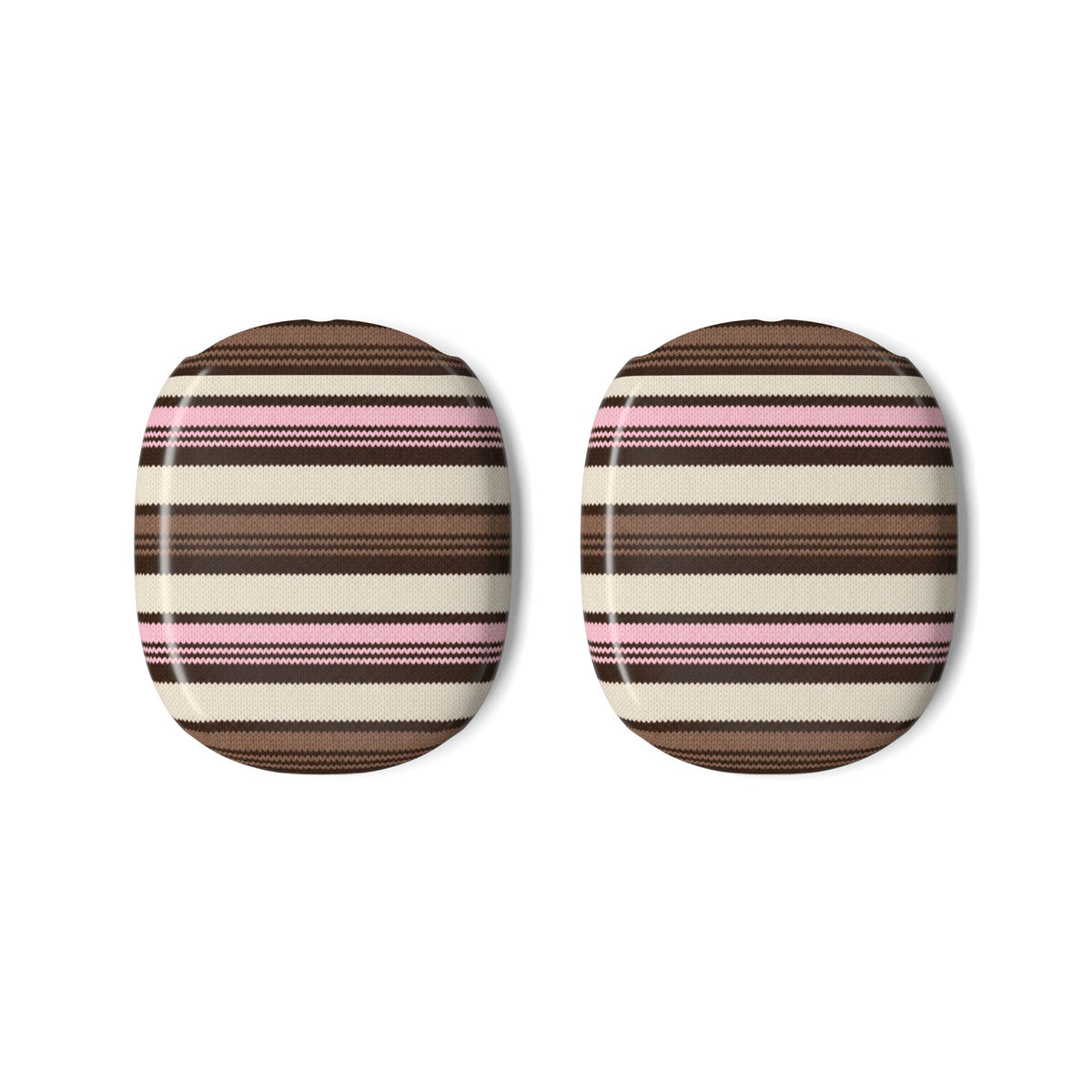PINK TRUFFLE STRIPES AIRPODS MAX CASE COVERS