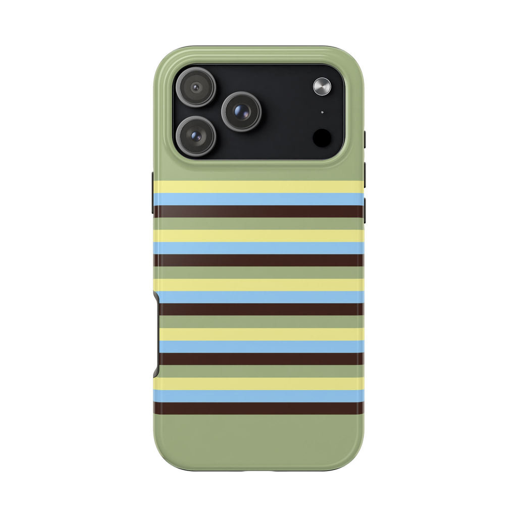 PISTACHIO STRIPES PHONE CASE