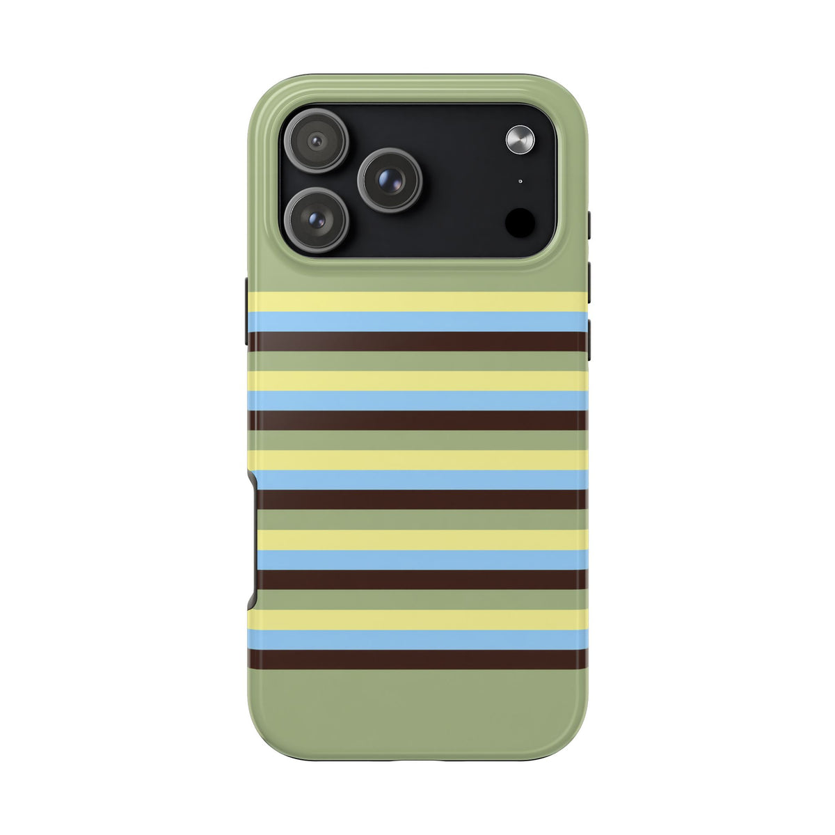 PISTACHIO STRIPES PHONE CASE