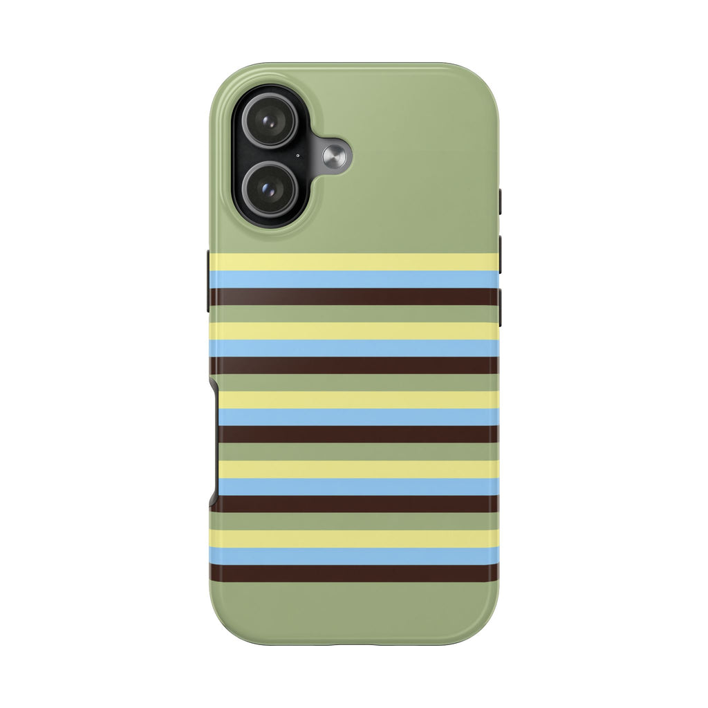 PISTACHIO STRIPES PHONE CASE