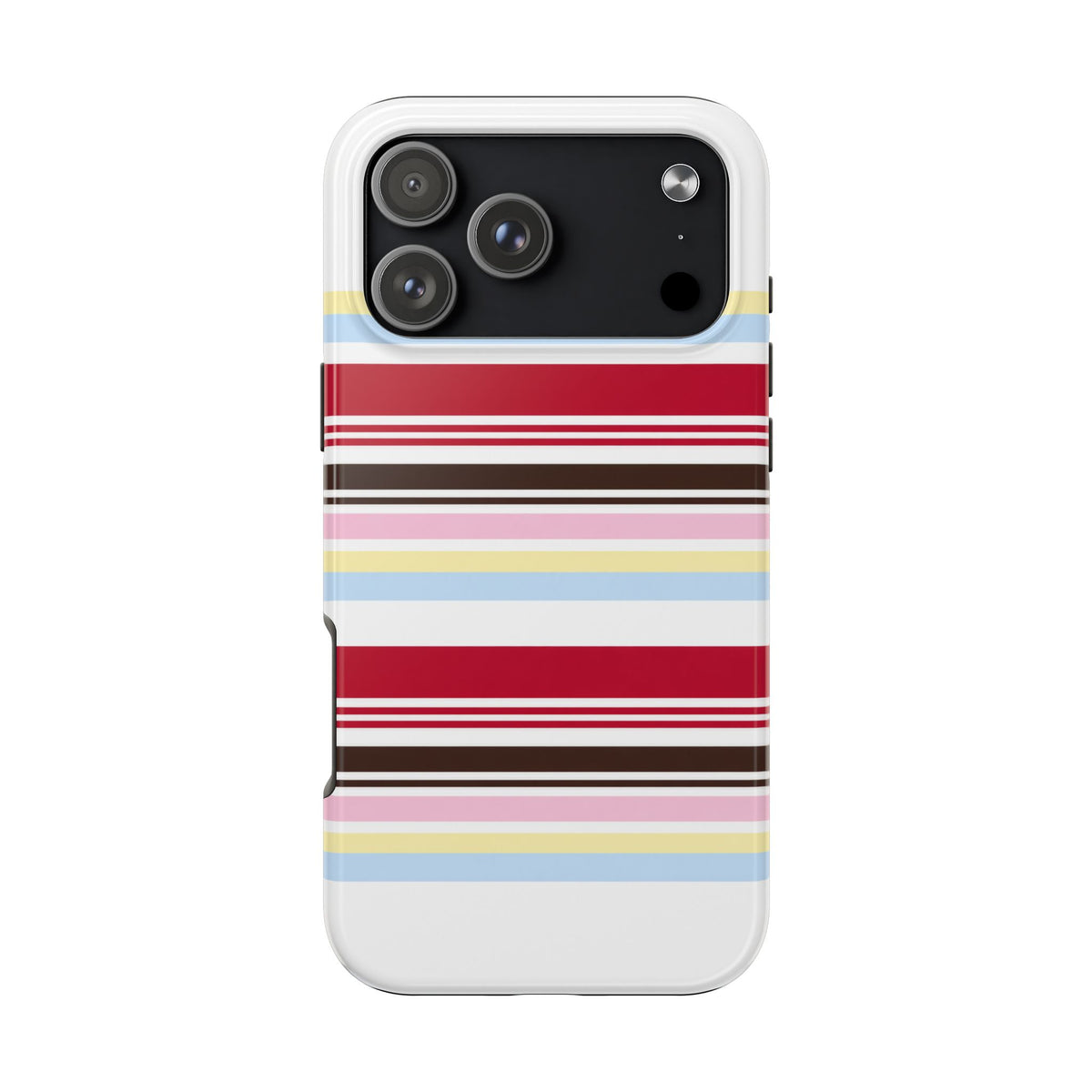 CHERRY SUNDAE STRIPES PHONE CASE