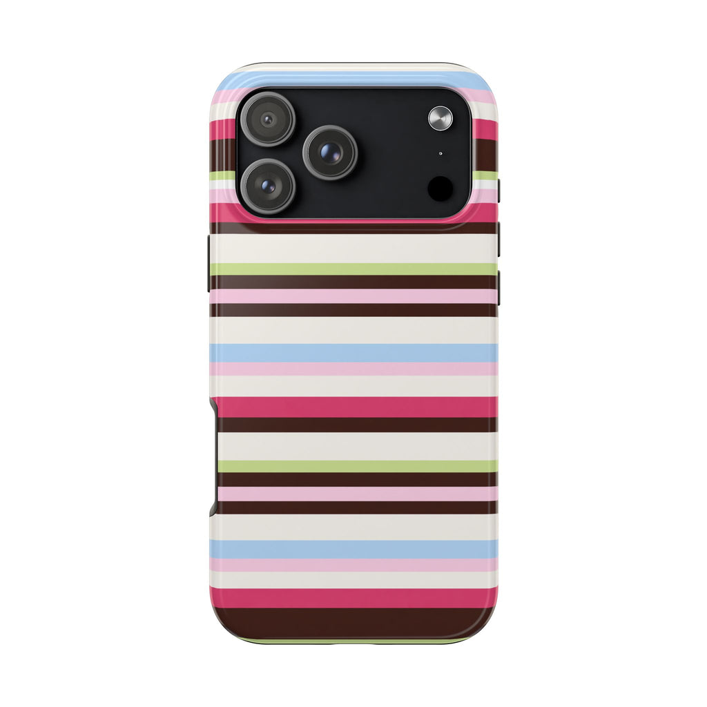 SUGAR & SPICE STRIPES PHONE CASE