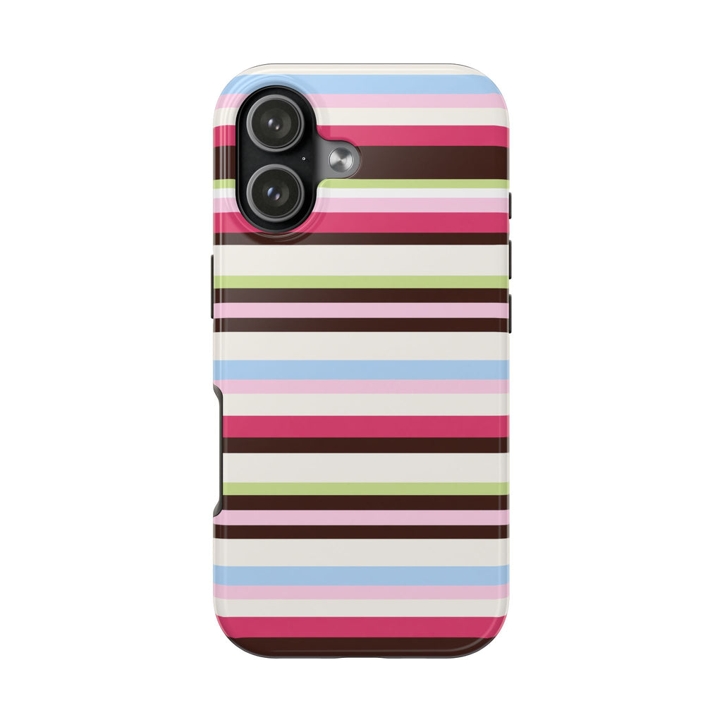 SUGAR & SPICE STRIPES PHONE CASE