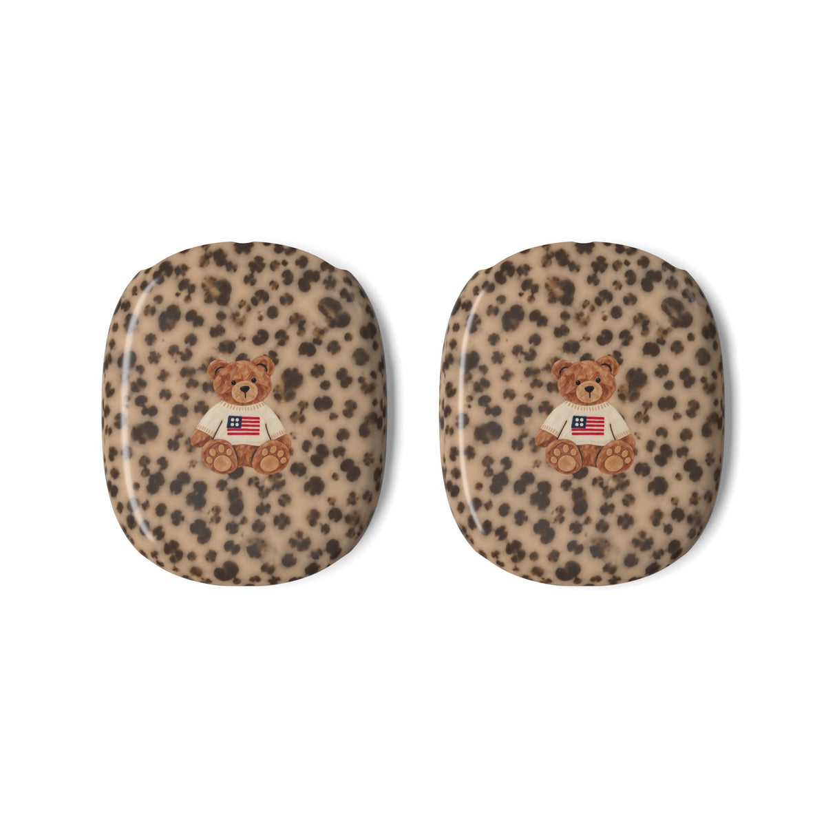 TORTOISE AMERICANA TEDDY BEAR AIRPODS MAX CASE COVERS