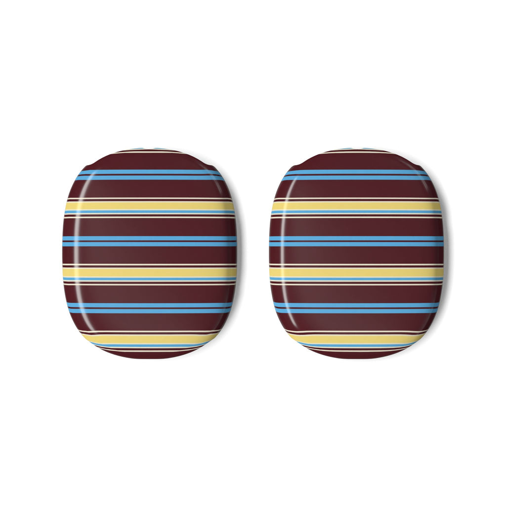 BURGUNDY BLUEBERRY STRIPES AIRPODS MAX CASE COVERS