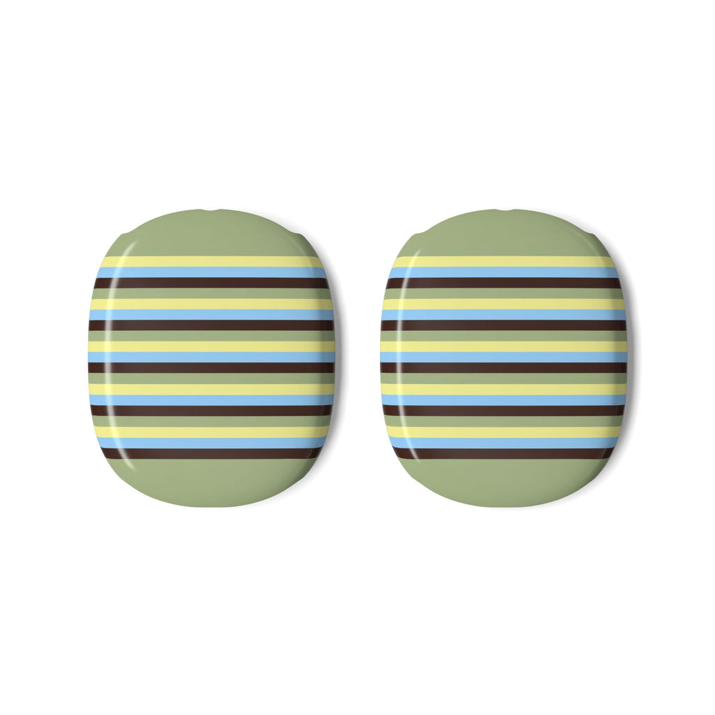 PISTACHIO STRIPES AIRPODS MAX CASE COVERS