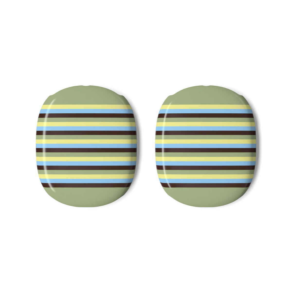 PISTACHIO STRIPES AIRPODS MAX CASE COVERS