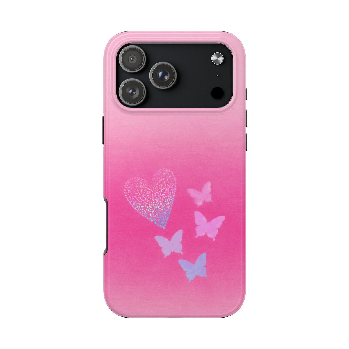PINK BUTTERFLY CRUSH PHONE CASE
