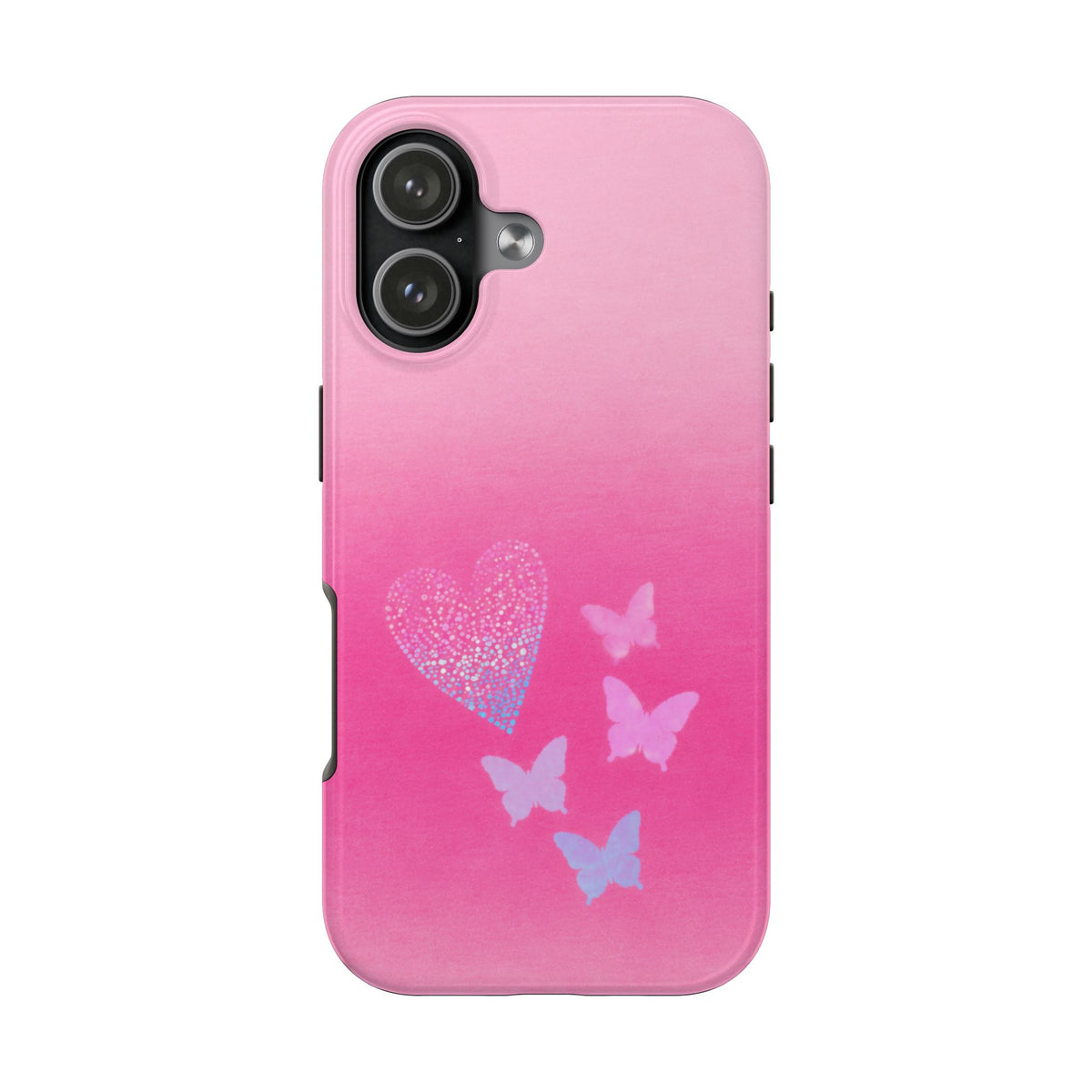 PINK BUTTERFLY CRUSH PHONE CASE