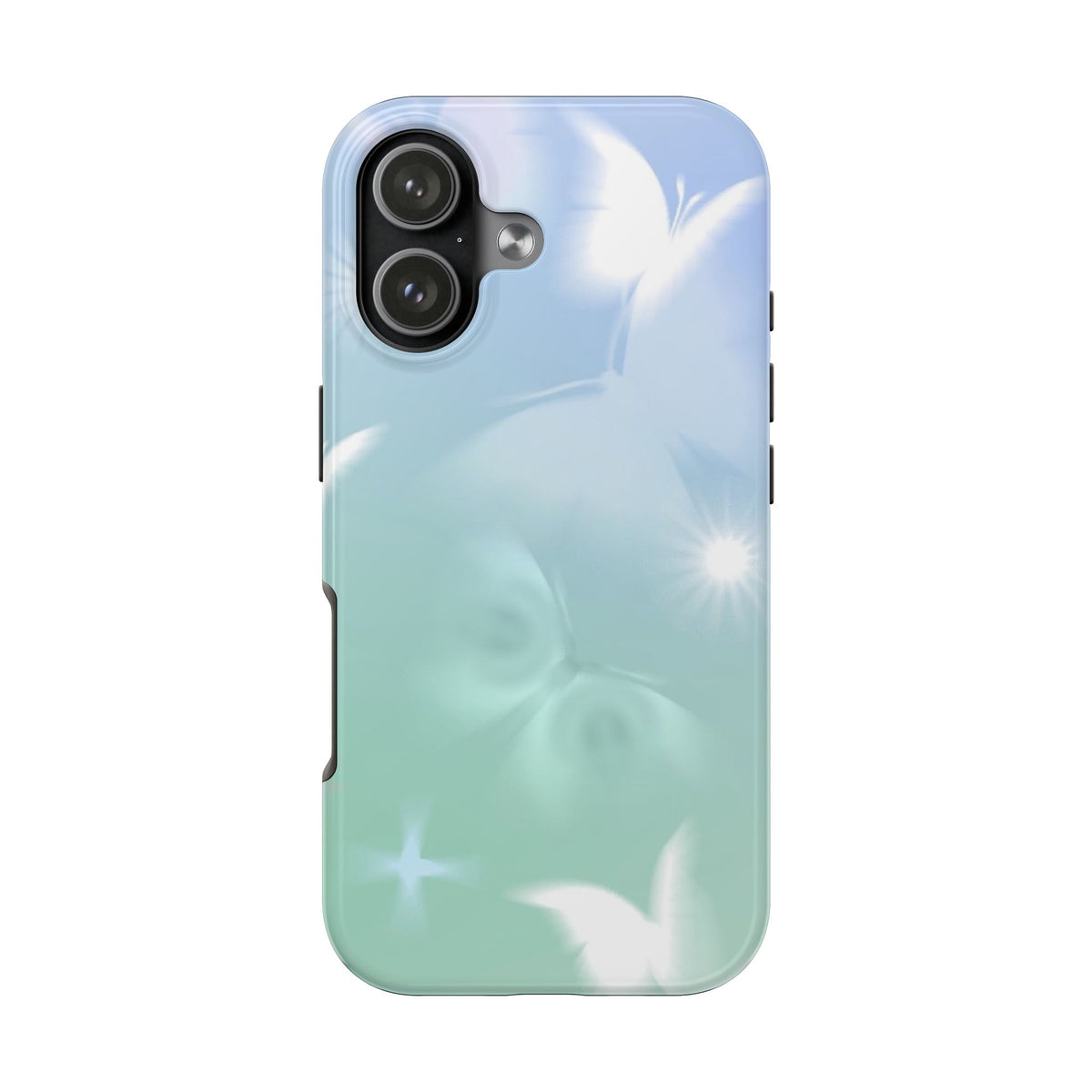 MINT MIRAGE FLUTTER PHONE CASE