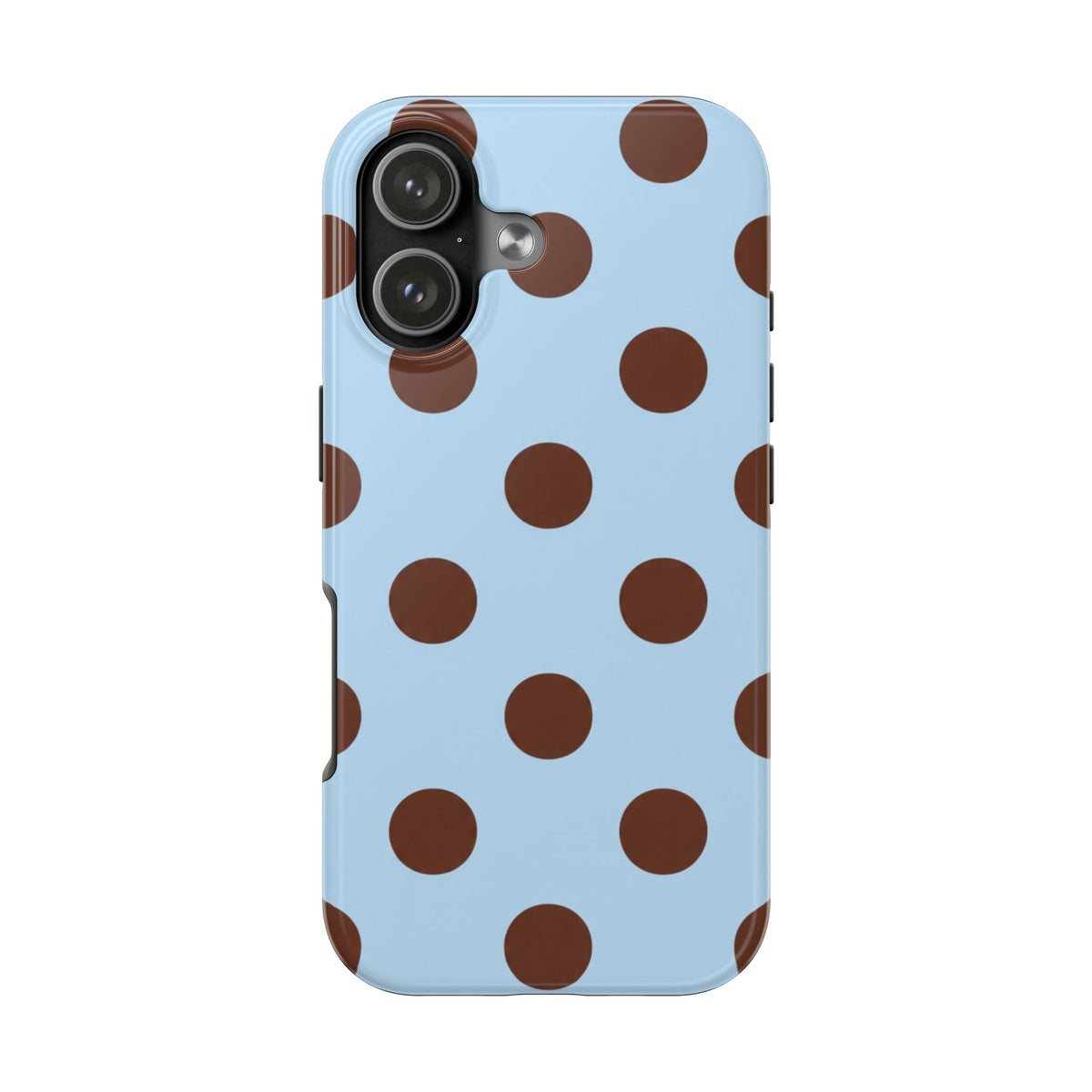 BLUEBERRY MOCHA POLKA DOTS PHONE CASE