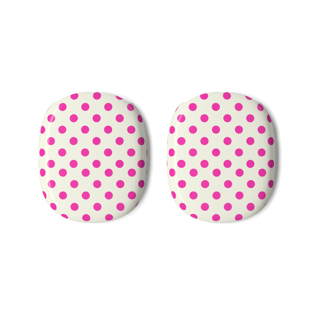 LYCHEE CREAM POLKA DOTS AIRPODS MAX CASE COVERS