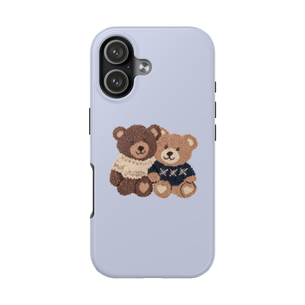 BABY BLUE TEDDY BEAR DUO PHONE CASE