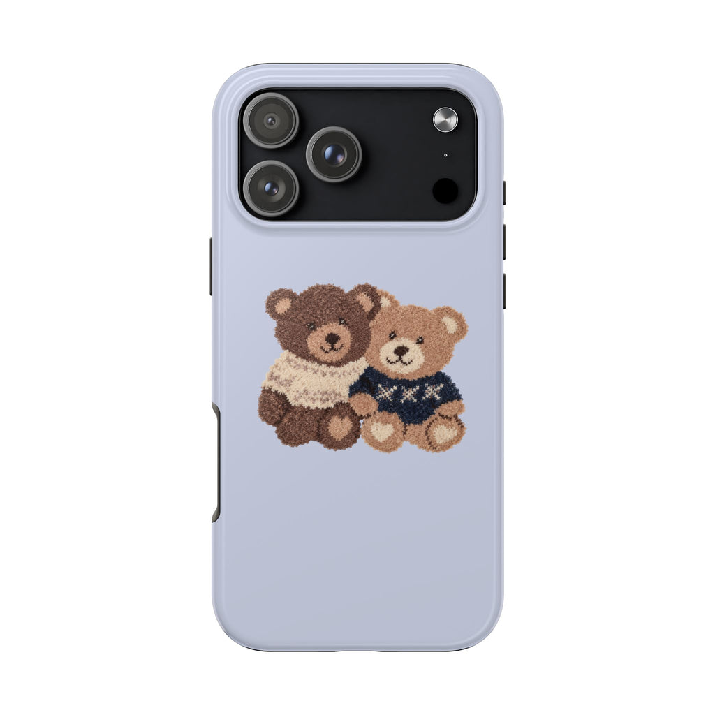 BABY BLUE TEDDY BEAR DUO PHONE CASE