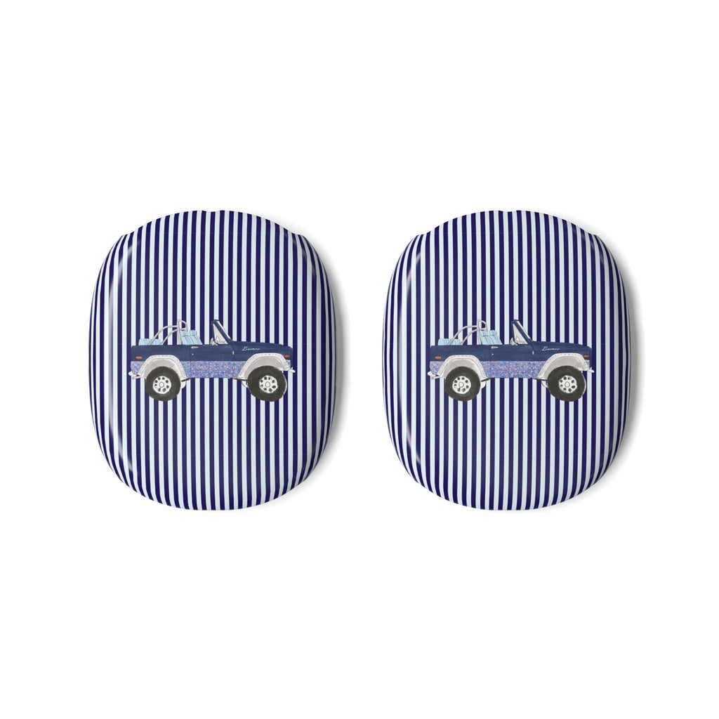 BLUE STRIPES NAVY VINTAGE FLORAL BRONCO AIRPODS MAX CASE COVERS