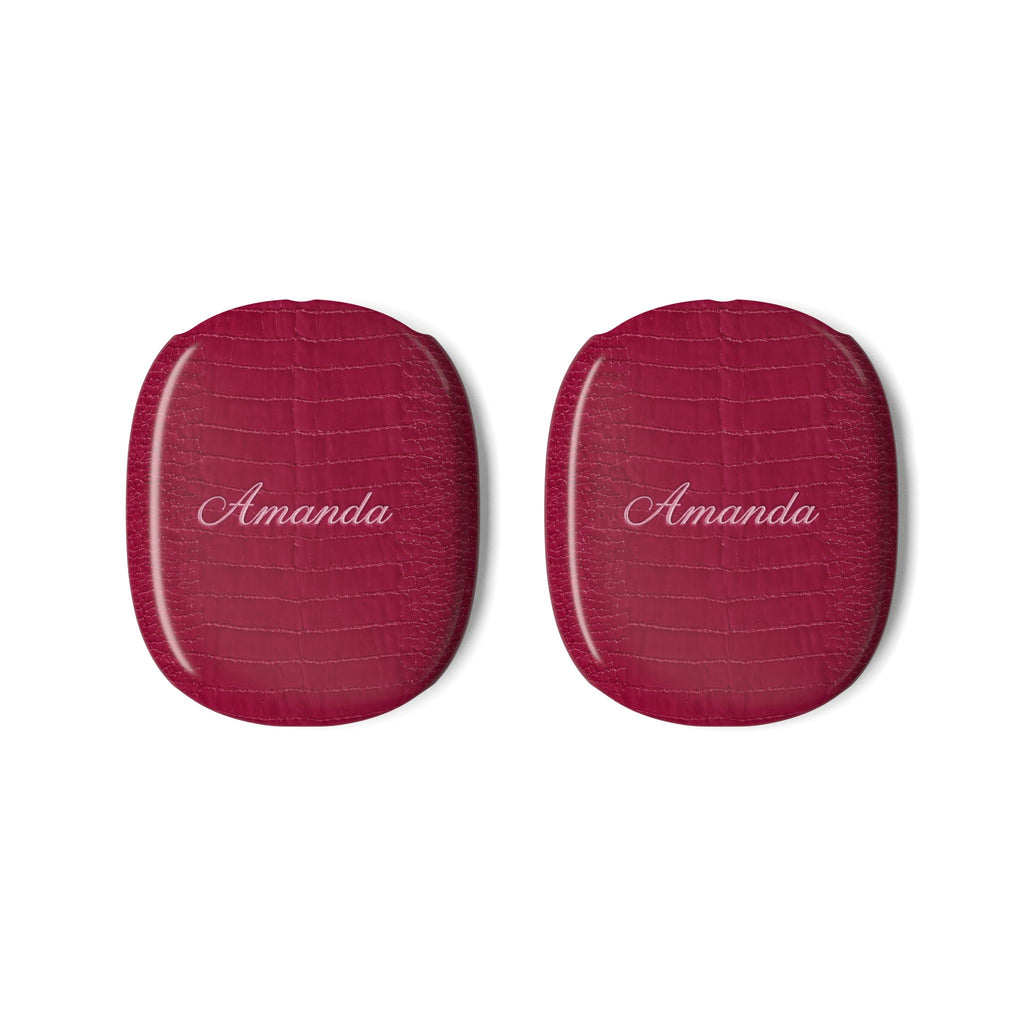 PERSONALIZED PRINTED RASPBERRY CROC NAME CUSTOM AIRPODS MAX CASE COVERS