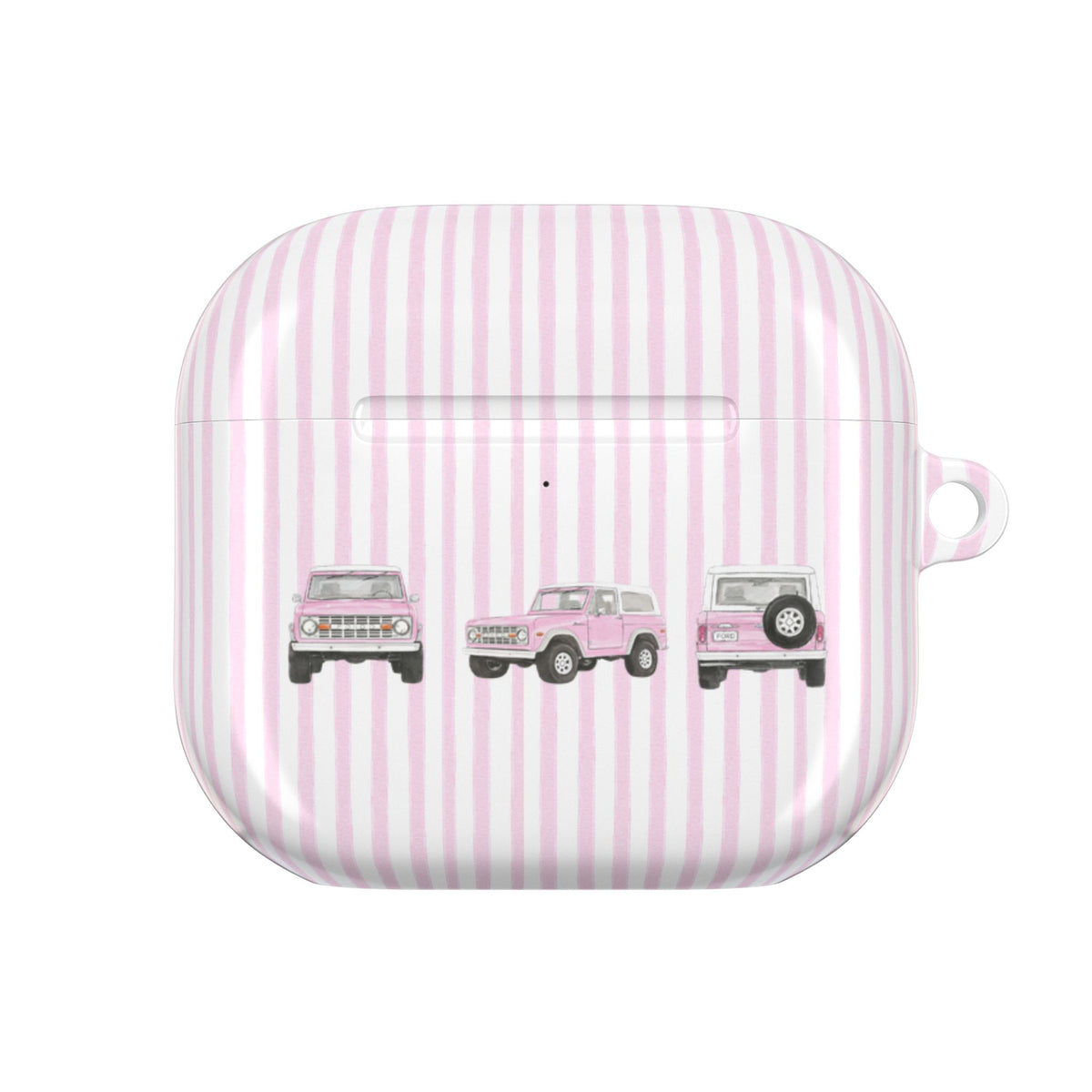 PINK STRIPES PINK VINTAGE BRONCO AIRPOD CASE