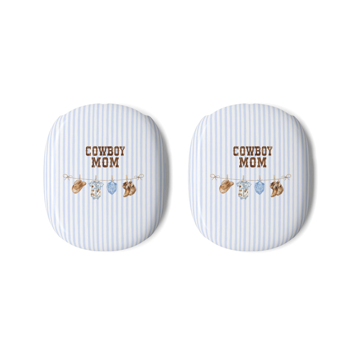 BLUE STRIPES COWBOY MOM COUNTRY AIRPODS MAX CASE COVERS