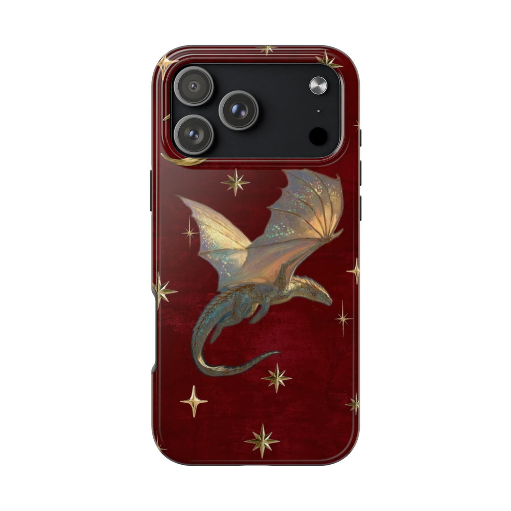 RED WHIMSY DRAGON PHONE CASE