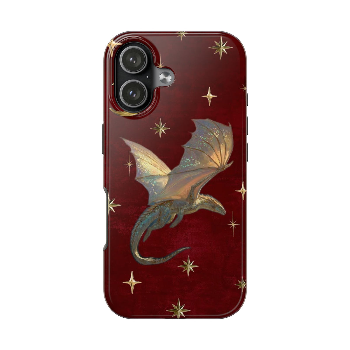 RED WHIMSY DRAGON PHONE CASE