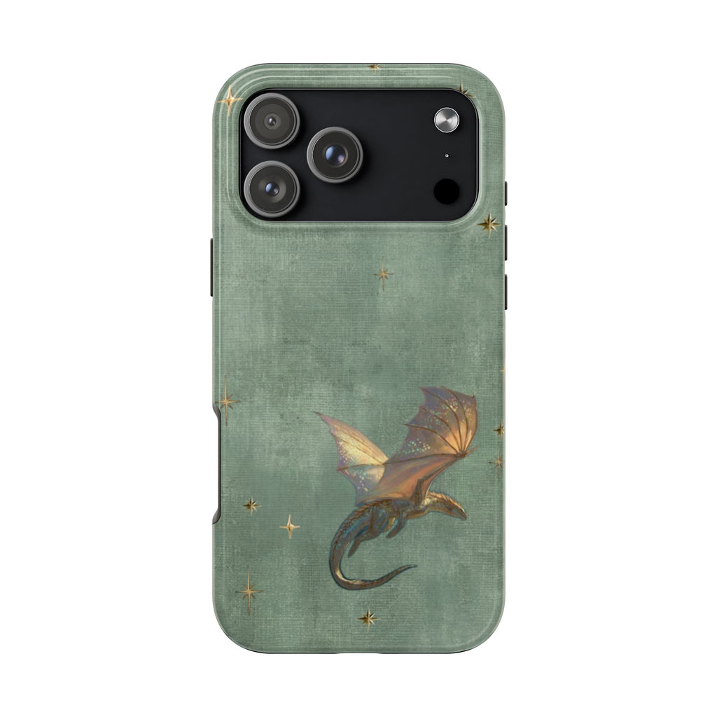SAGE GREEN WHIMSY DRAGON PHONE CASE
