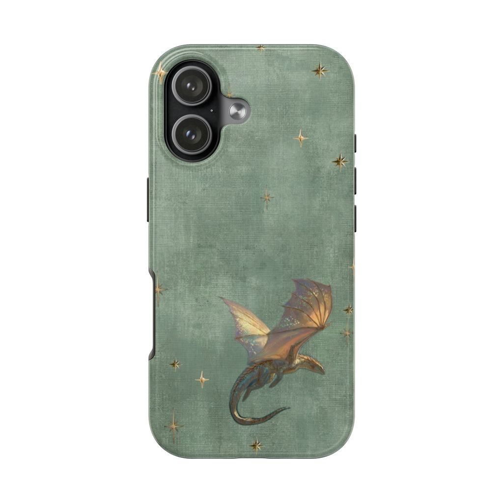 SAGE GREEN WHIMSY DRAGON PHONE CASE