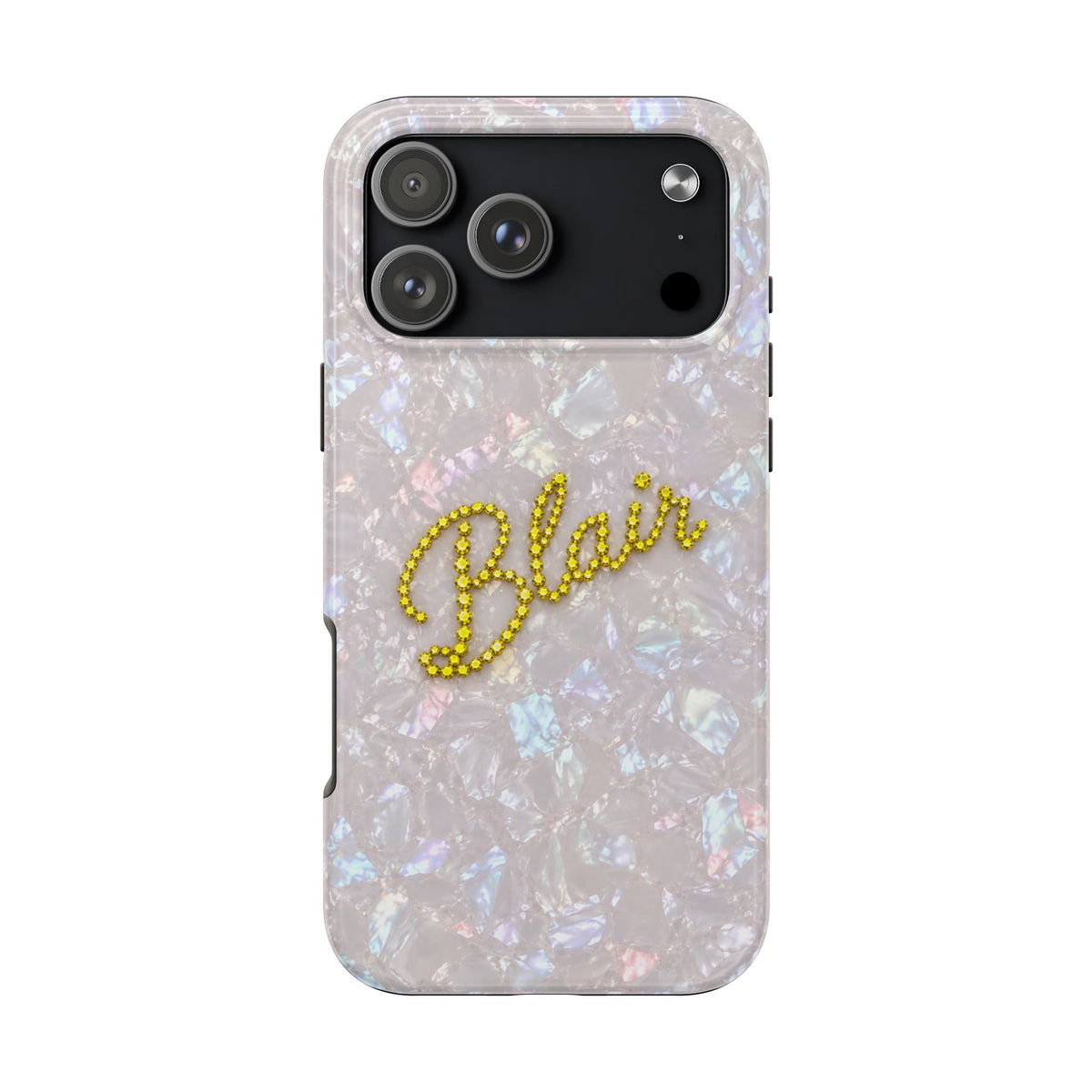 PERSONALIZED VELVET ICE RHINESTONE CUSTOM NAME PHONE CASE
