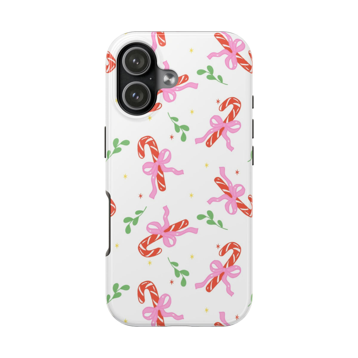 CANDY CANE MISTLETOE PHONE CASE