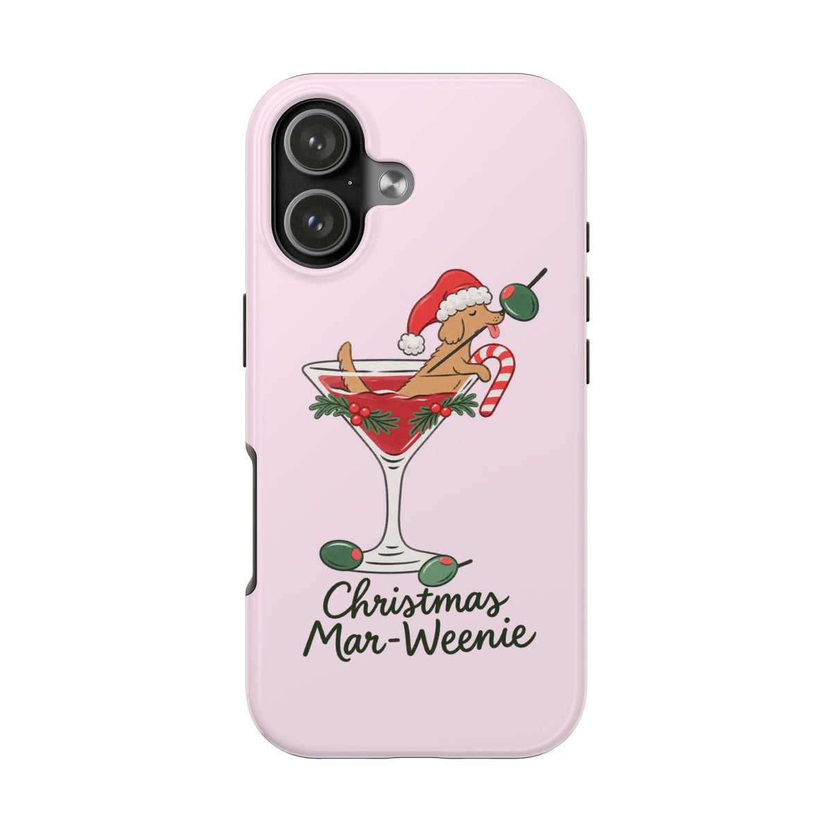 CHRISTMAS MAR-WEENIE DACHSHUND PHONE CASE