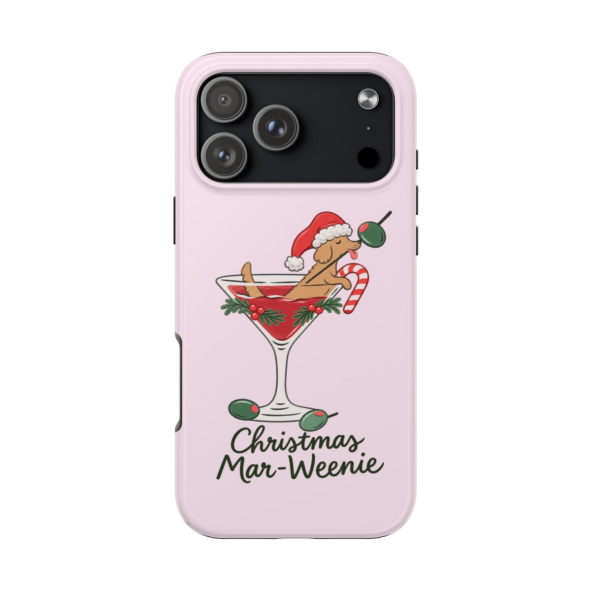 CHRISTMAS MAR-WEENIE DACHSHUND PHONE CASE