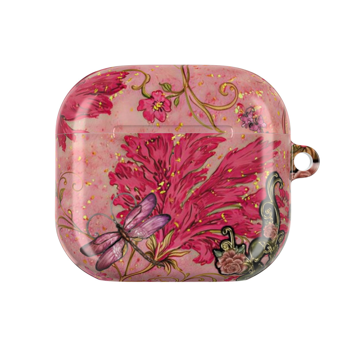 GLISTENING EMBELLISHED FLORAL AIRPOD CASE
