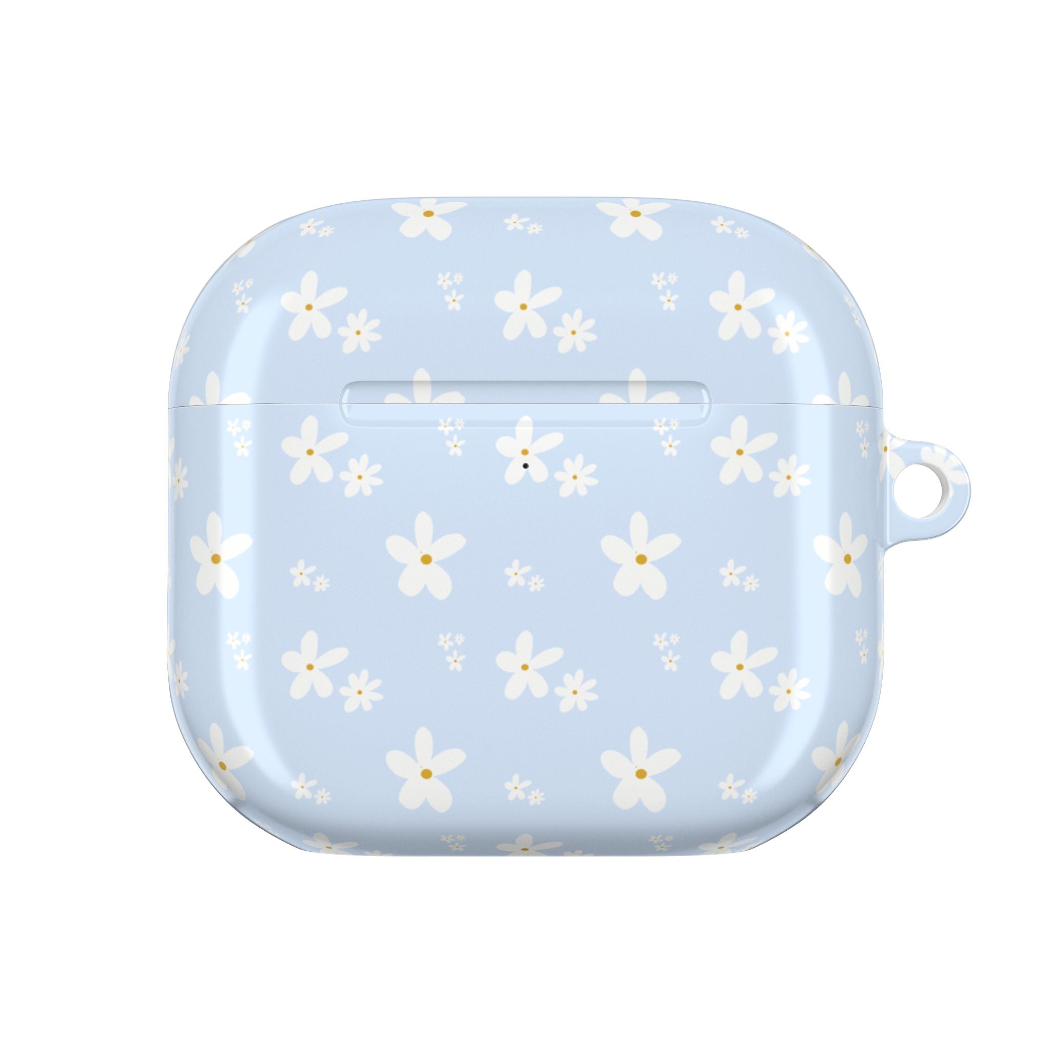 BABY BLUE FLORAL AIRPOD CASE