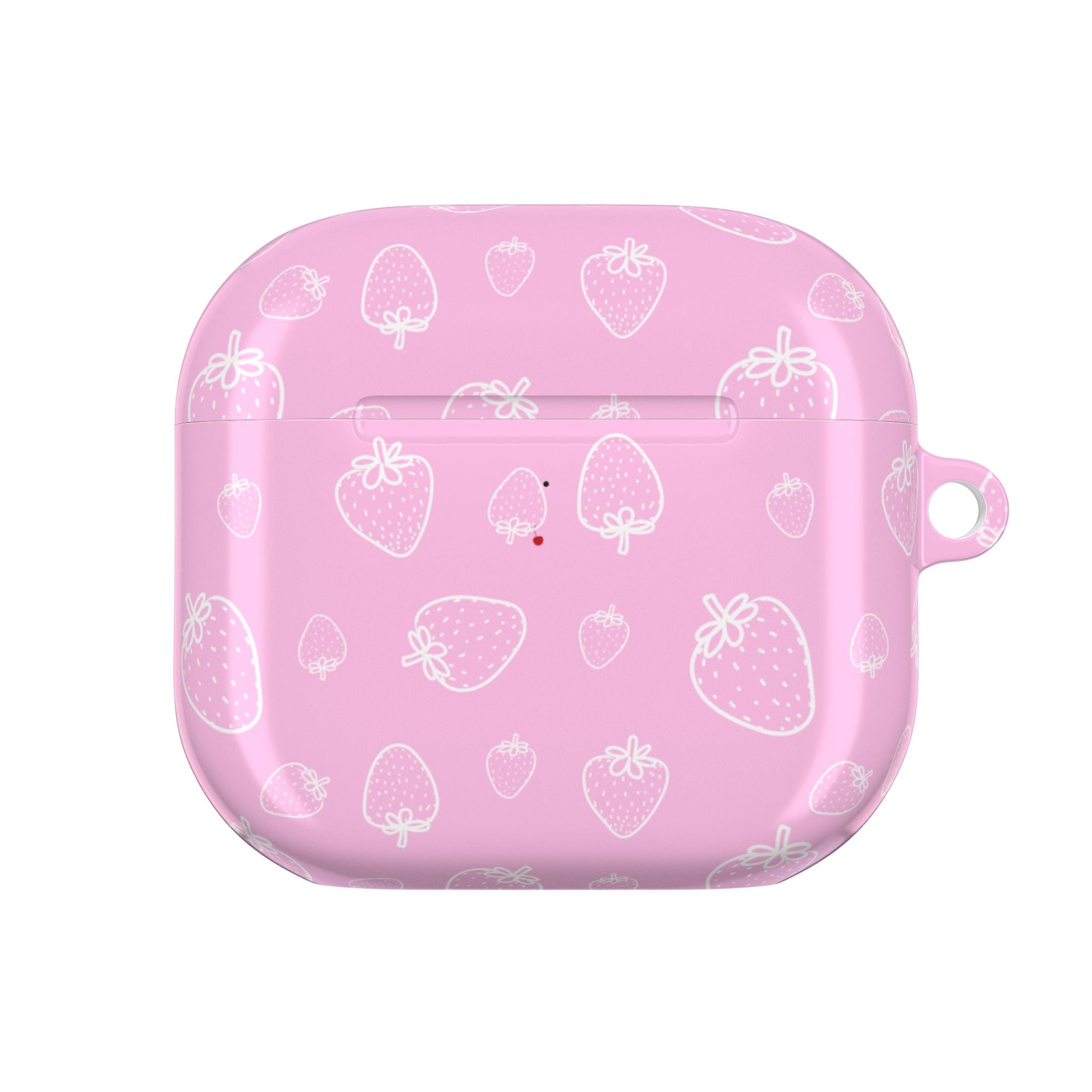 PINK STRAWBERRIES AIRPOD CASE