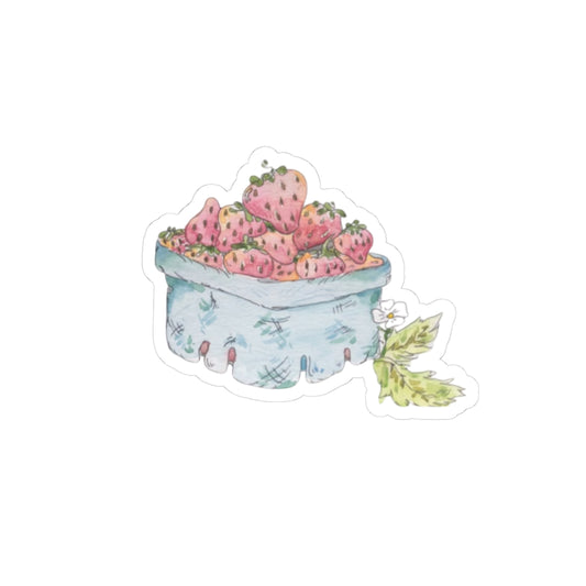 STRAWBERRY BASKET STICKER