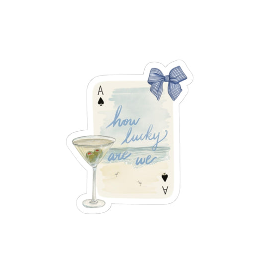 LUCKY CARD STICKER